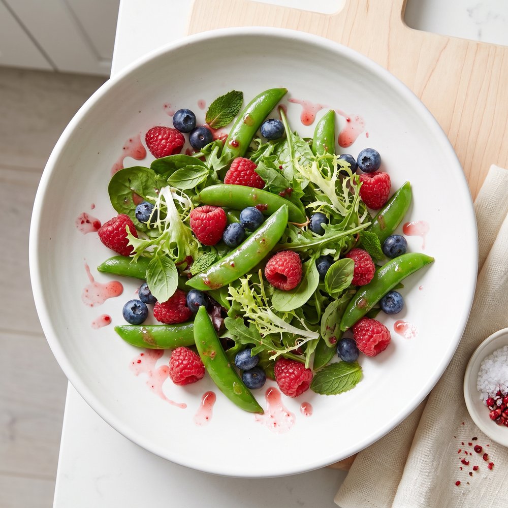 Berry and Sugar Snap Pea Salad