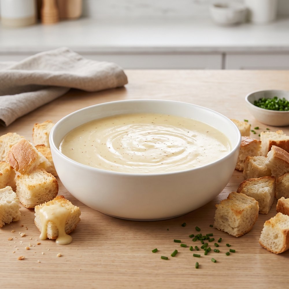 Classic Swiss-Gruyère Cheese Fondue