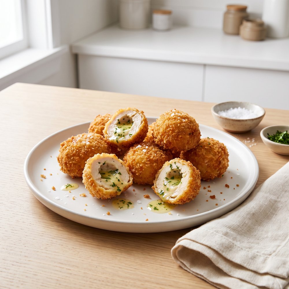 Air-Fried Chicken Kiev Bites