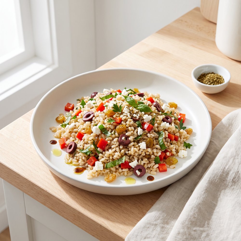 Mediterranean Brown Rice Salad