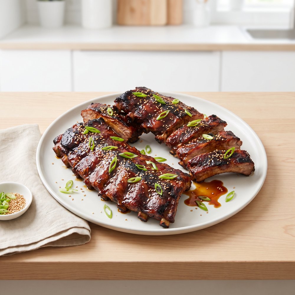 Sticky Teriyaki-Glazed Baby Back Ribs