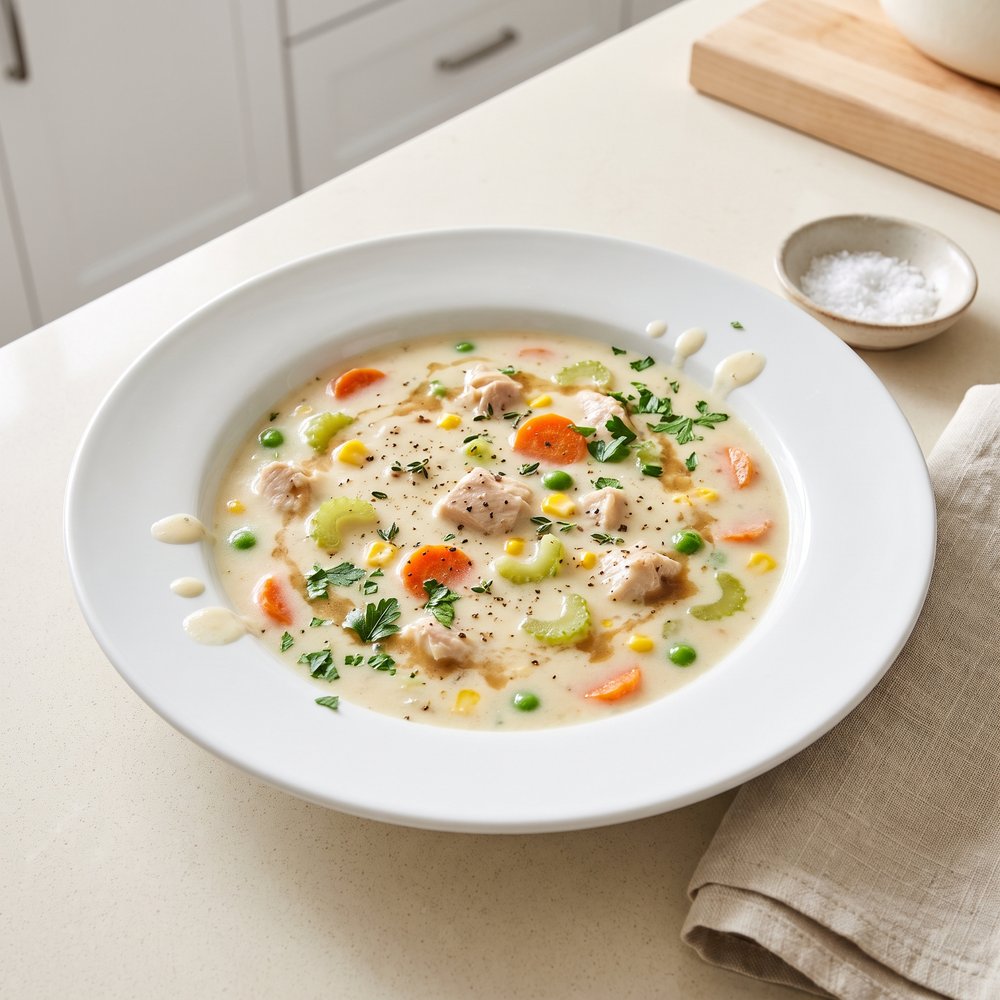 Pressure Cooker Chicken Pot Pie Stew (No Crust, Gluten-Free)