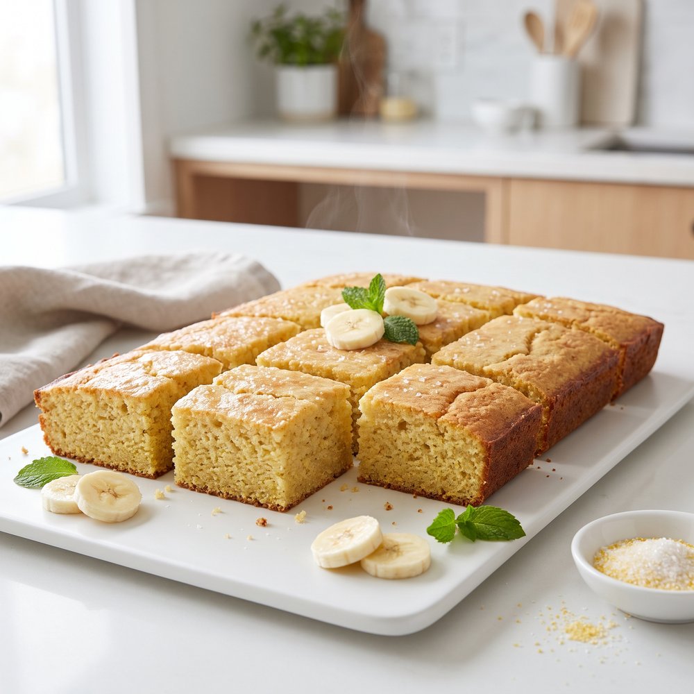 Banana-Infused Cornbread Loaf