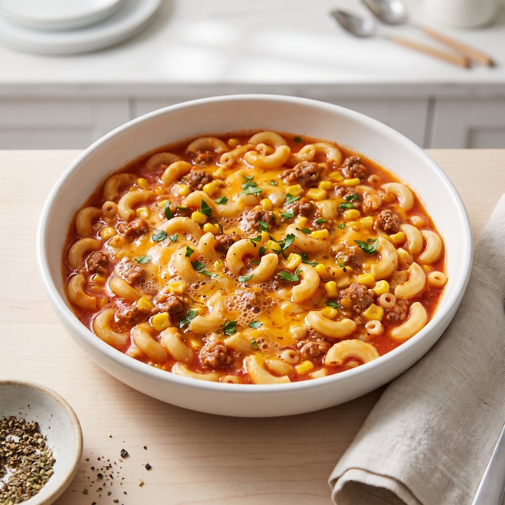 Hamburger and Macaroni Hot Dish