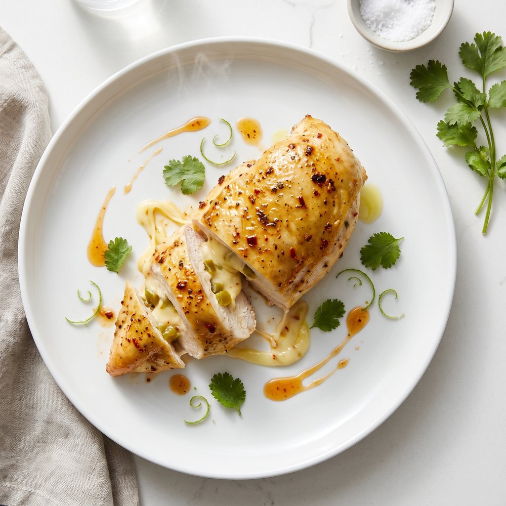 Green Chili and Cheese Chicken
