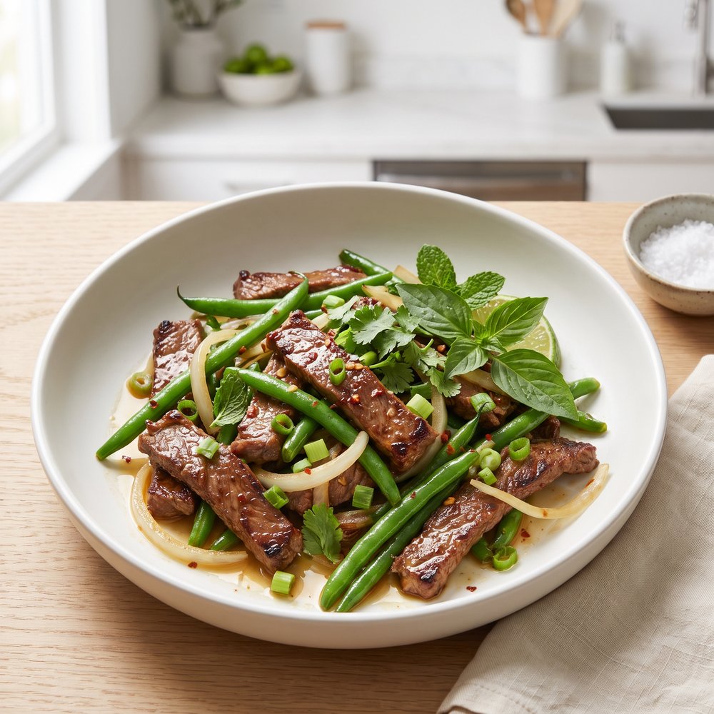 Vietnamese Beef and Green Bean Stir-Fry