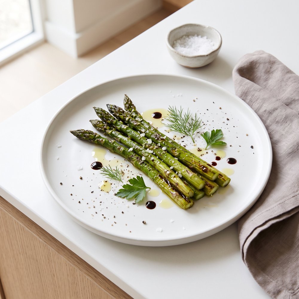Roasted Asparagus with Balsamic Finish