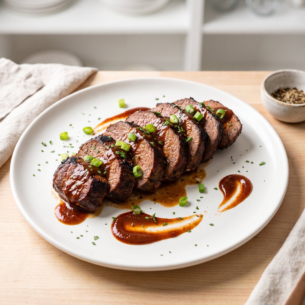 Oven-Baked Round Steak with Barbecue Sauce