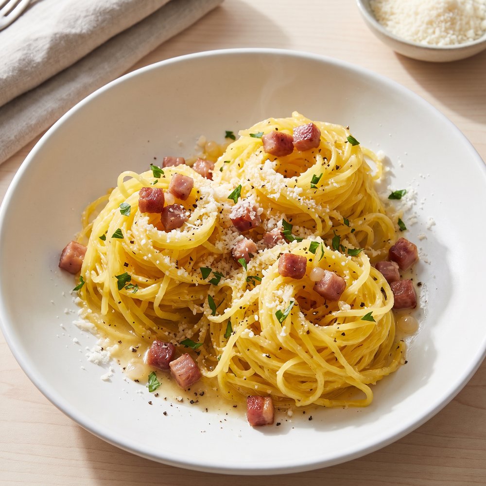 Carbonara-Style Spaghetti Squash