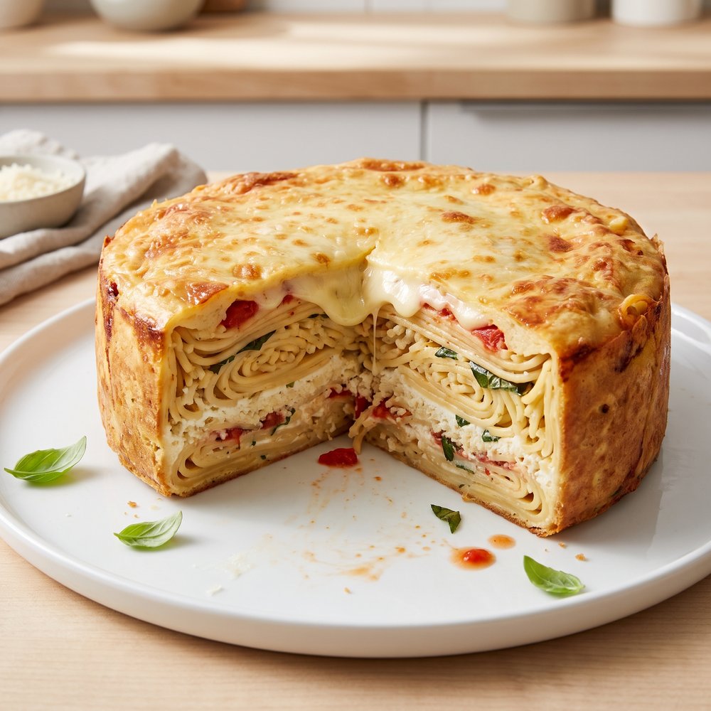 Layered Spaghetti Pie