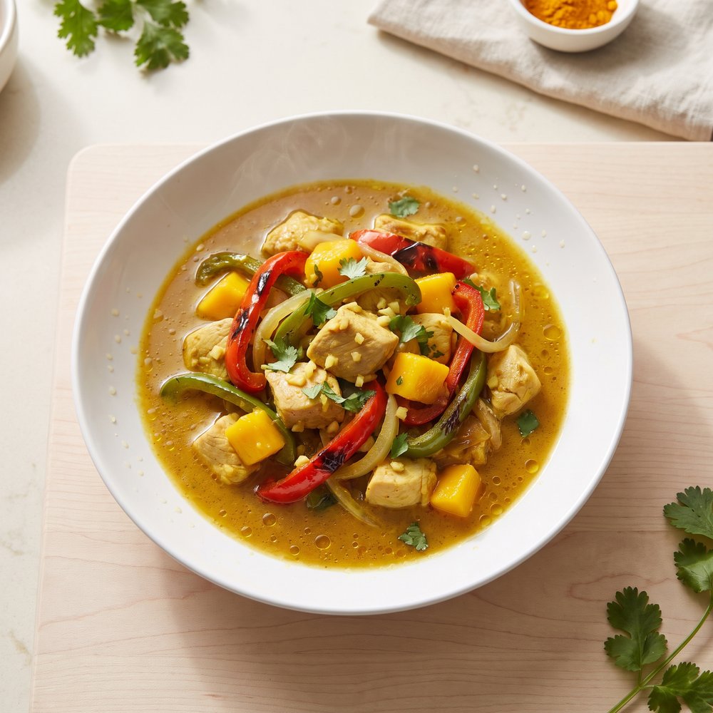 Mango Chicken Curry, Malaysian-Inspired