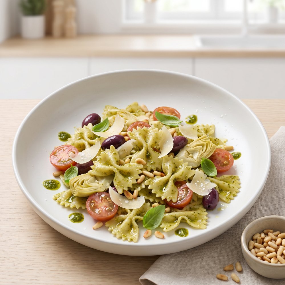 Pesto Bowtie Pasta Salad Surprise
