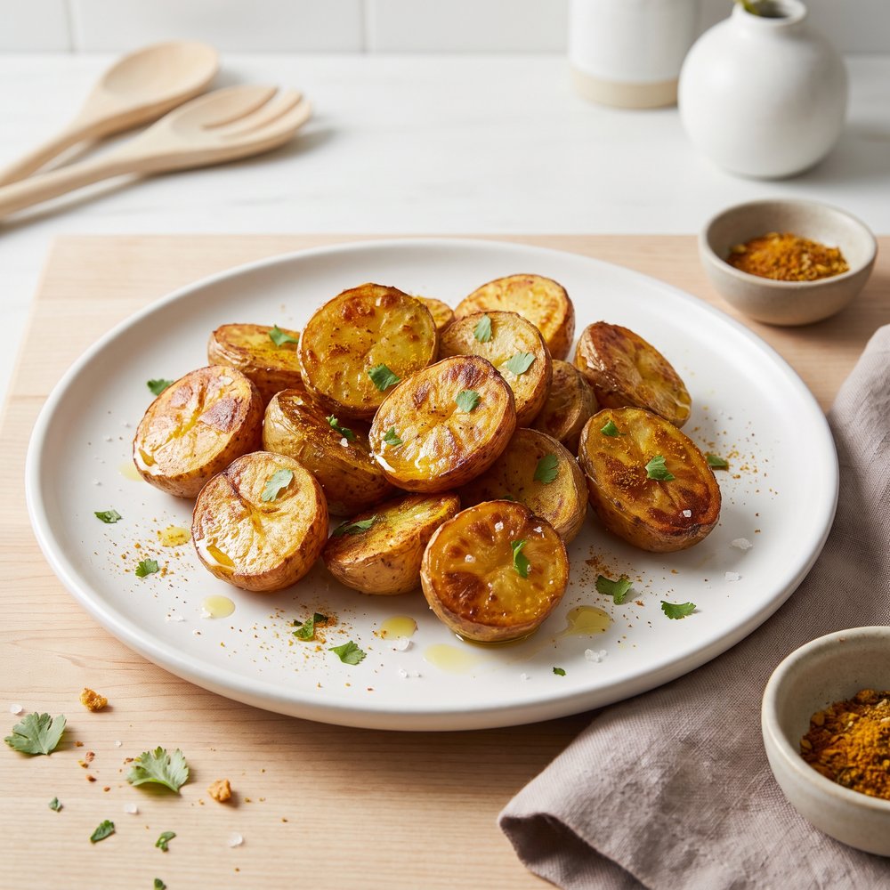 Oven-Roasted Curry Potatoes
