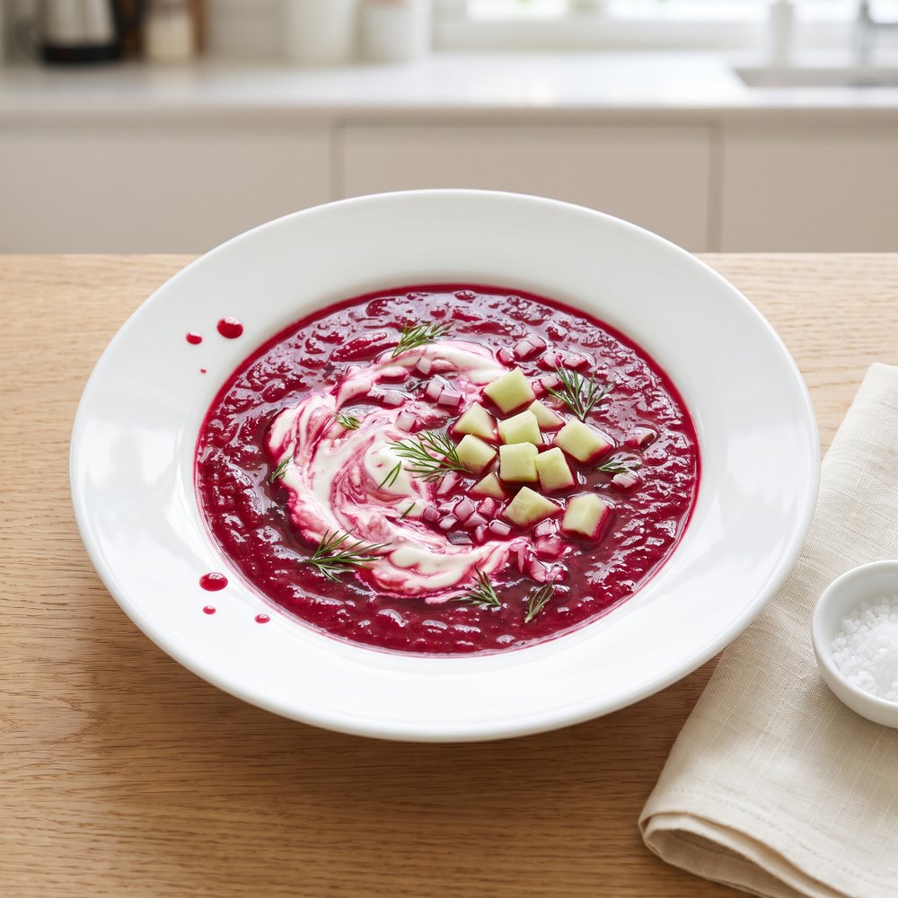 Chilled Russian Beet Borscht