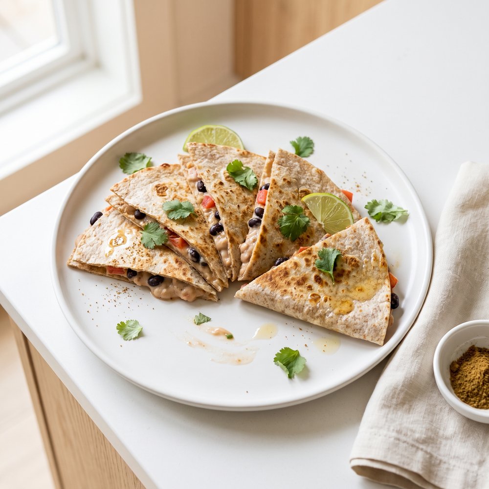 Dairy-Free Black Bean Quesadillas