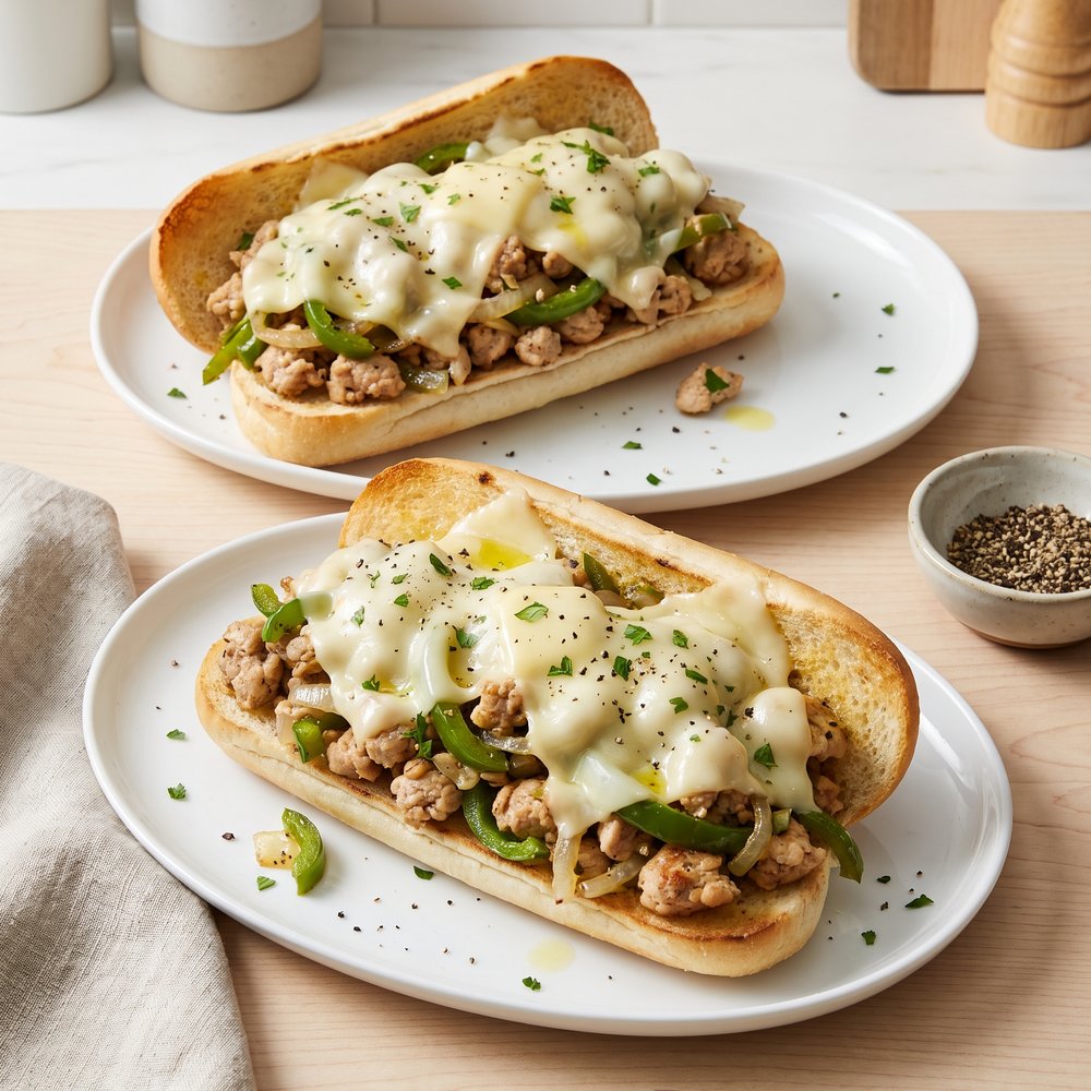 Philly-Style Chicken Cheese Hoagies