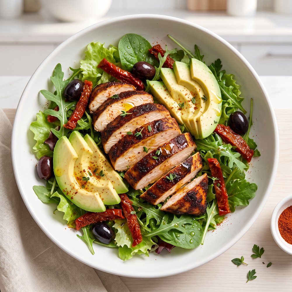 Bright Summer Blackened Chicken Salad