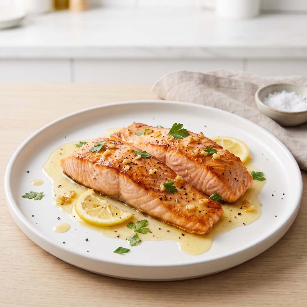 Garlic-Lemon Butter Salmon