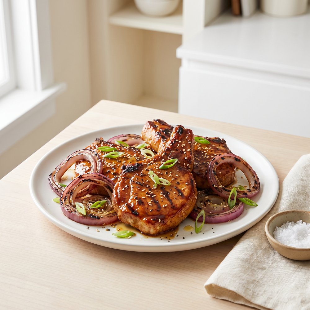 Honey-Soy Glazed Pork Chops
