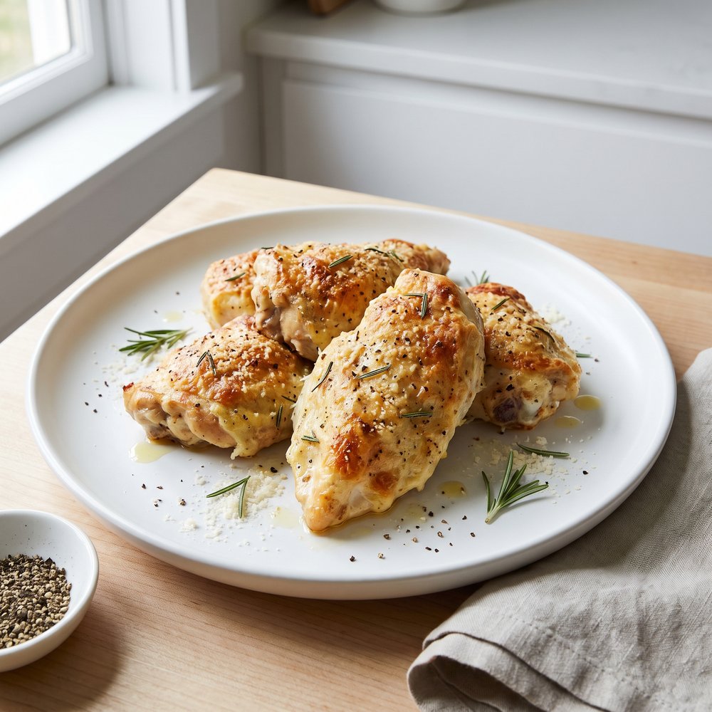 Garlic-Rosemary Parmesan Mayo Chicken