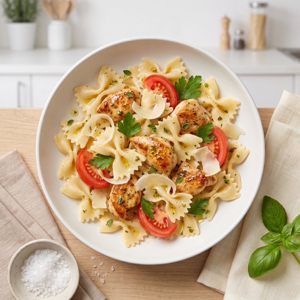Italian Chicken Bow Tie Pasta