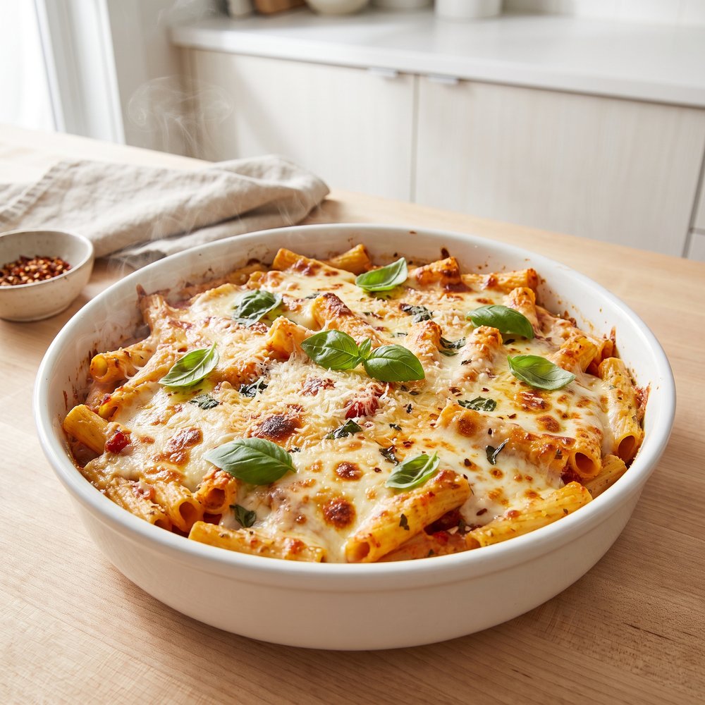 Oven-Baked Ziti Casserole