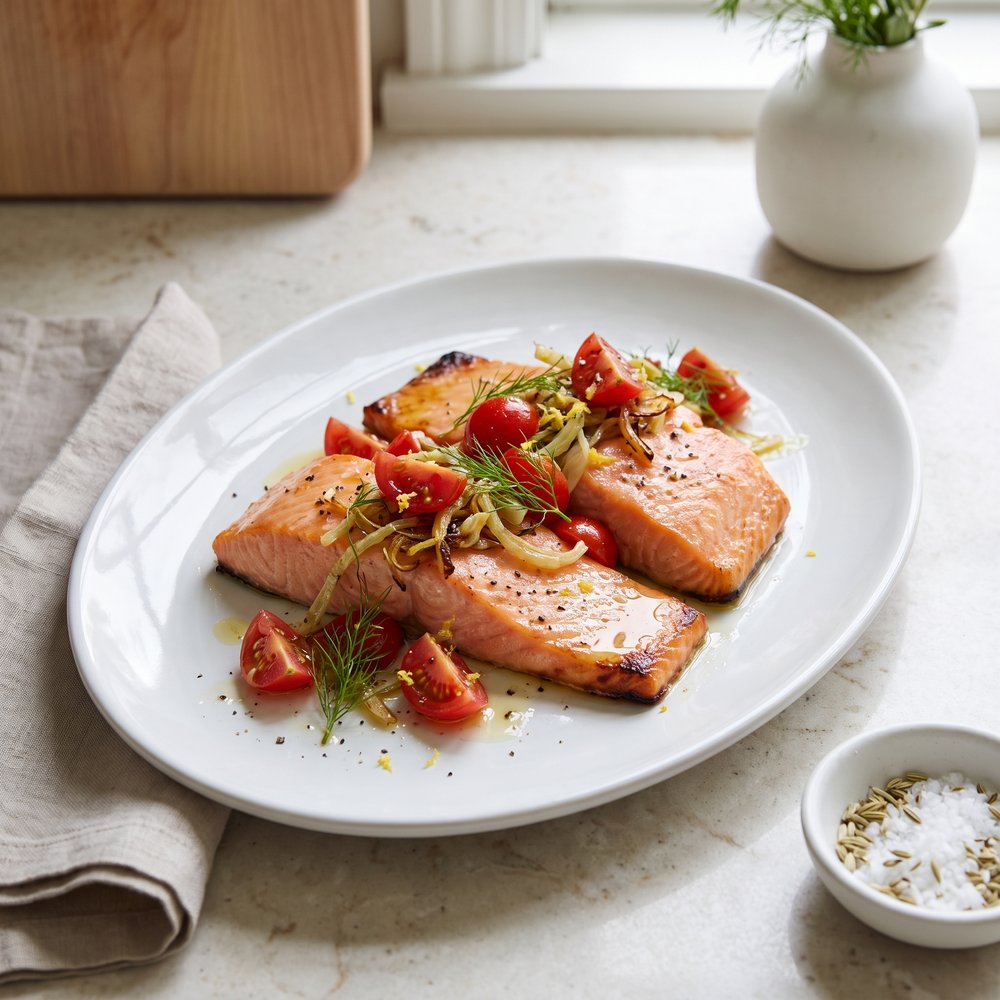 Fennel-Smoked Salmon Fillets