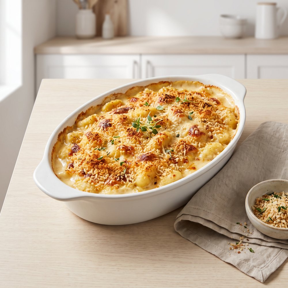 Oven-Baked Gnocchi Mac ’n’ Cheese