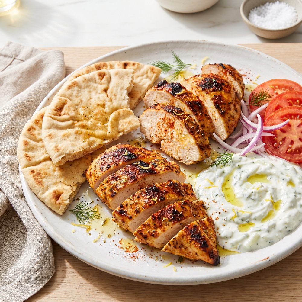 Loaf-Pan Roasted Chicken Gyros