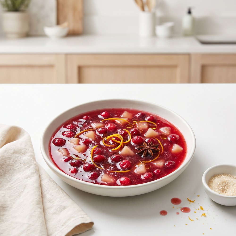 Cranberry Orange Relish with Pear and Vanilla