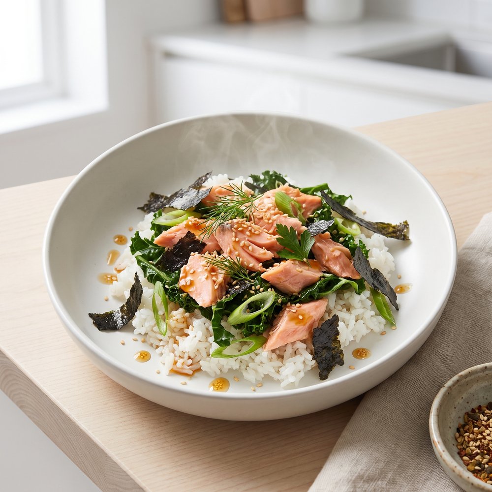 Wholesome Salmon and Rice Bowl