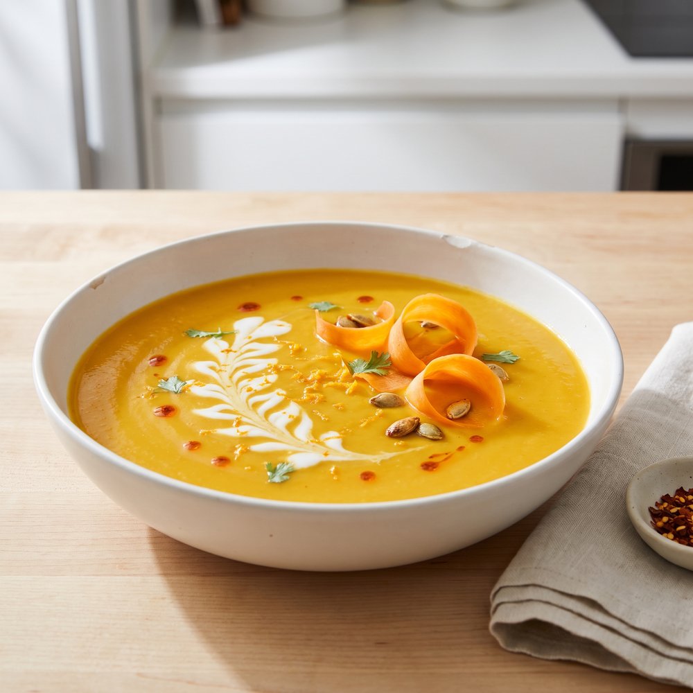 Vegan Carrot-Butternut Squash Soup