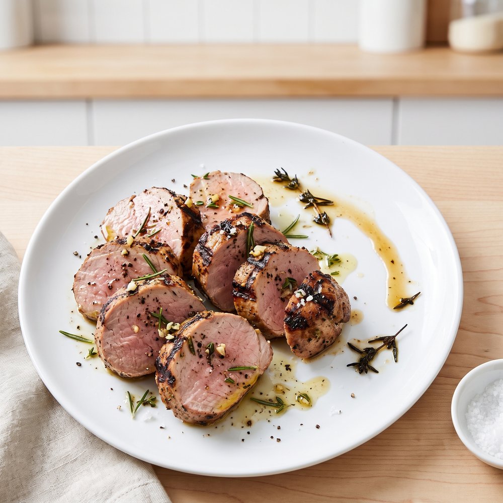 Garlic Herb Grilled Pork Tenderloin