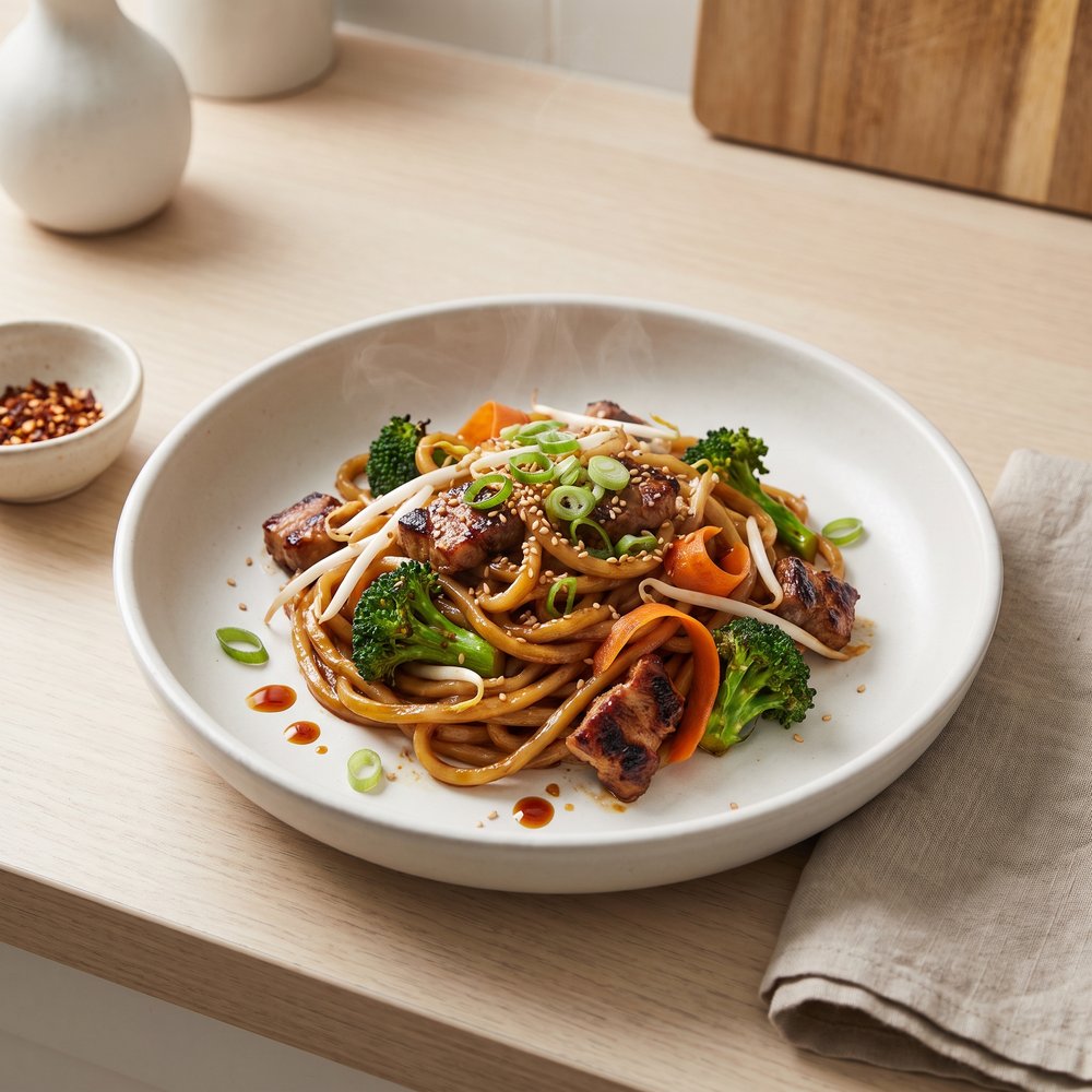 Chili Heat Udon Stir-Fry