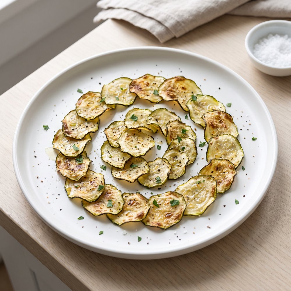 Easy Baked Zucchini Chips