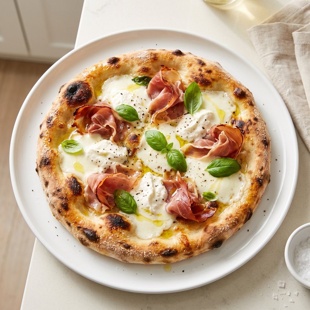 Pizza Bianca with Prosciutto