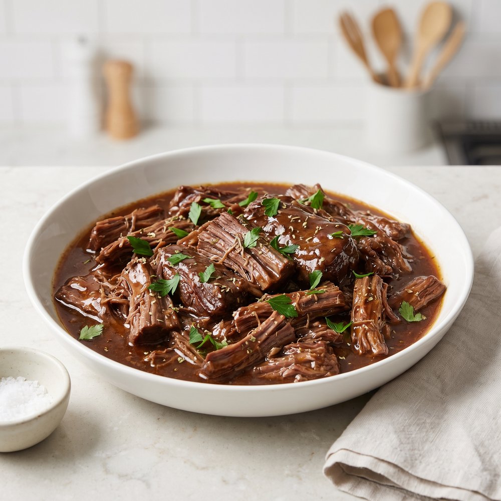 Three Packet Slow Cooker Roast