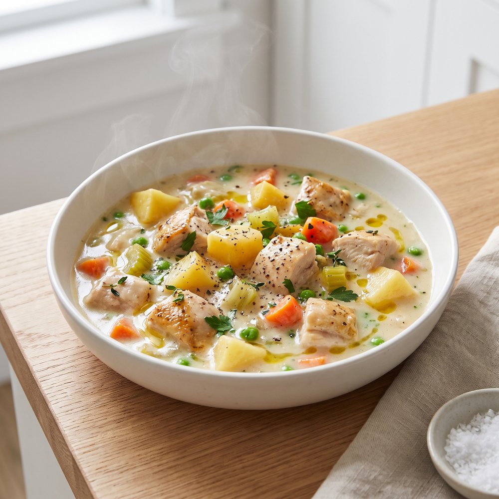 Slow Cooker Chicken Pot Pie Stew