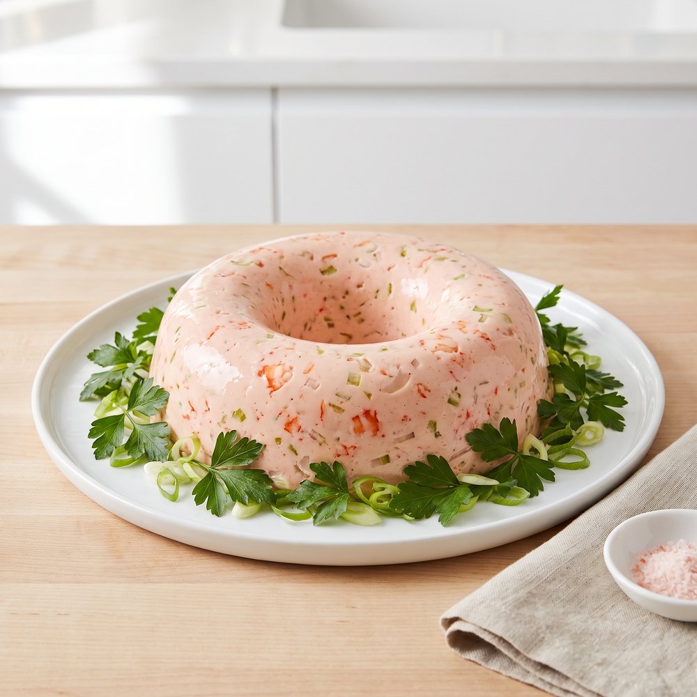 Tomato-Cream Cheese Shrimp Gelatin Mold
