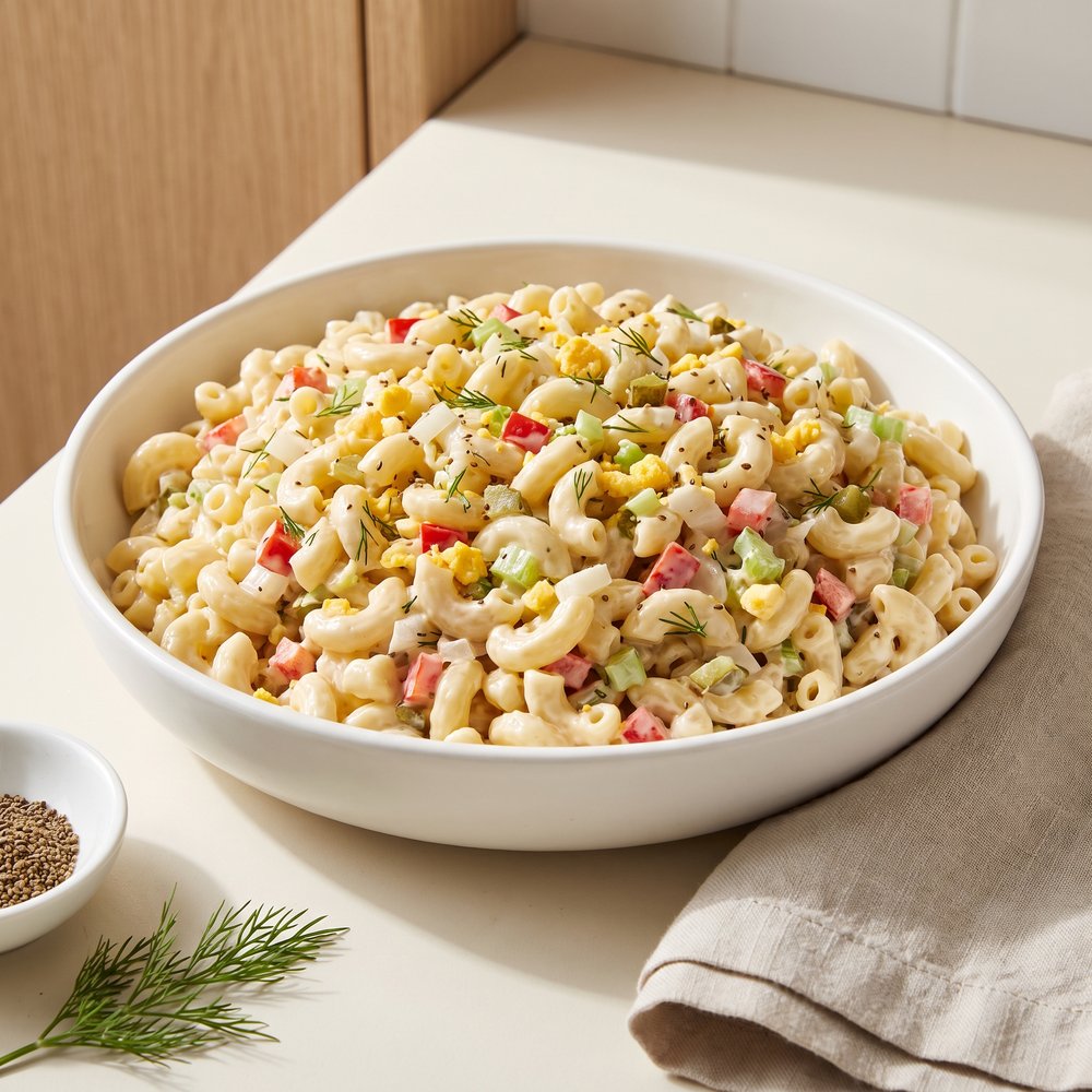 Homestyle Amish Macaroni Salad