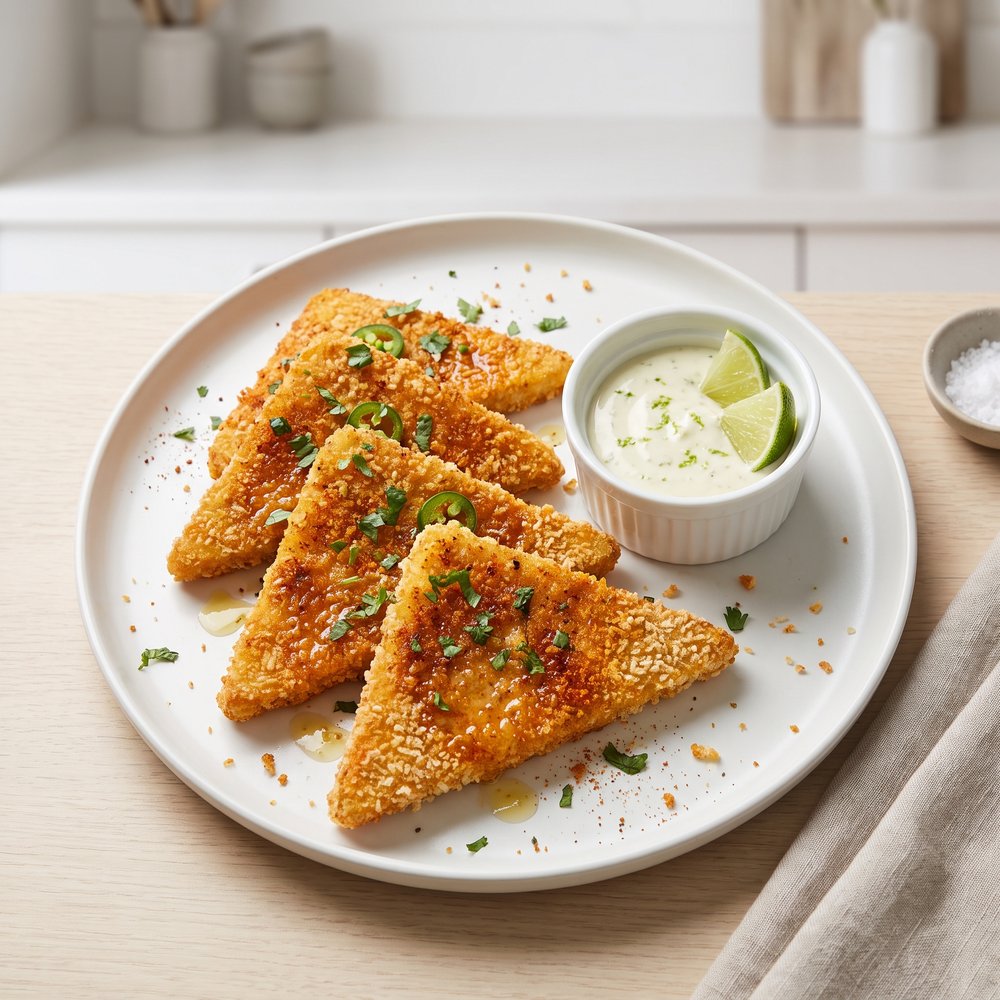 Air Fryer Tofu Milanesa
