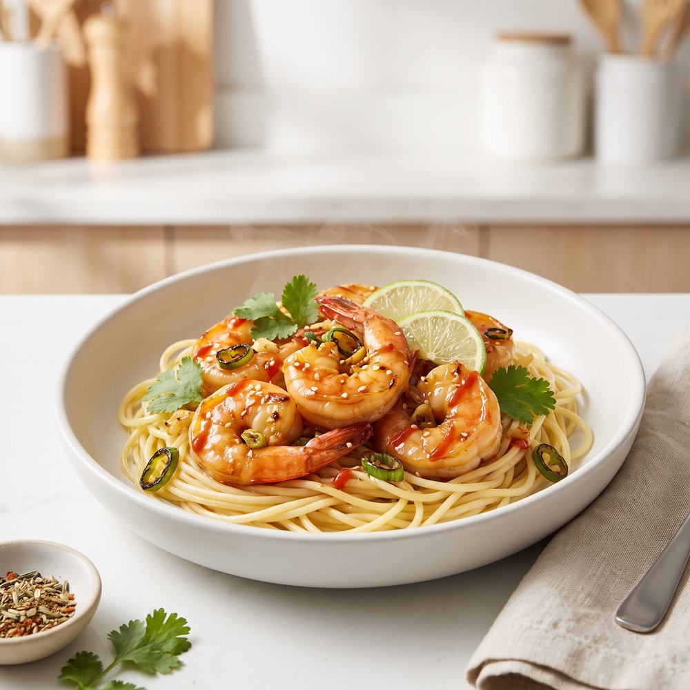 Asian-Style Shrimp Scampi