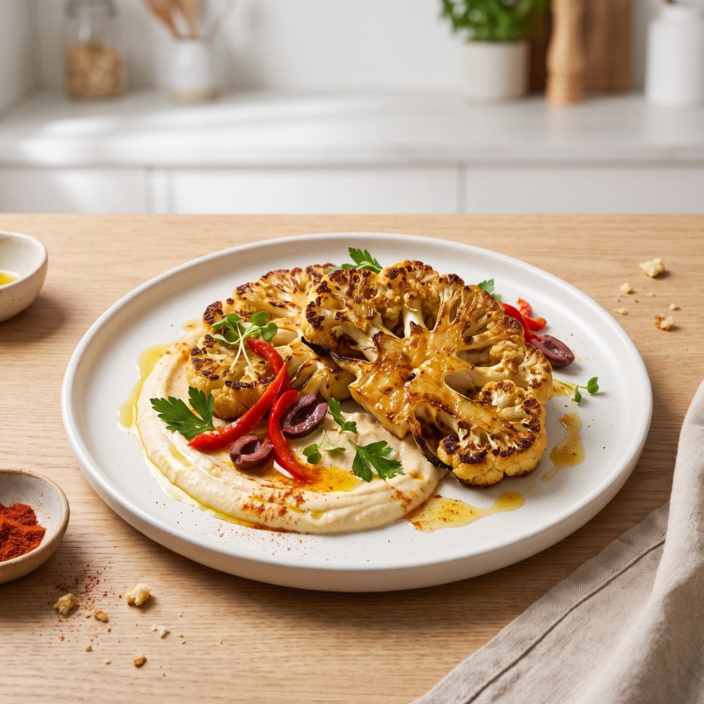 Mediterranean-Style Cauliflower Steaks