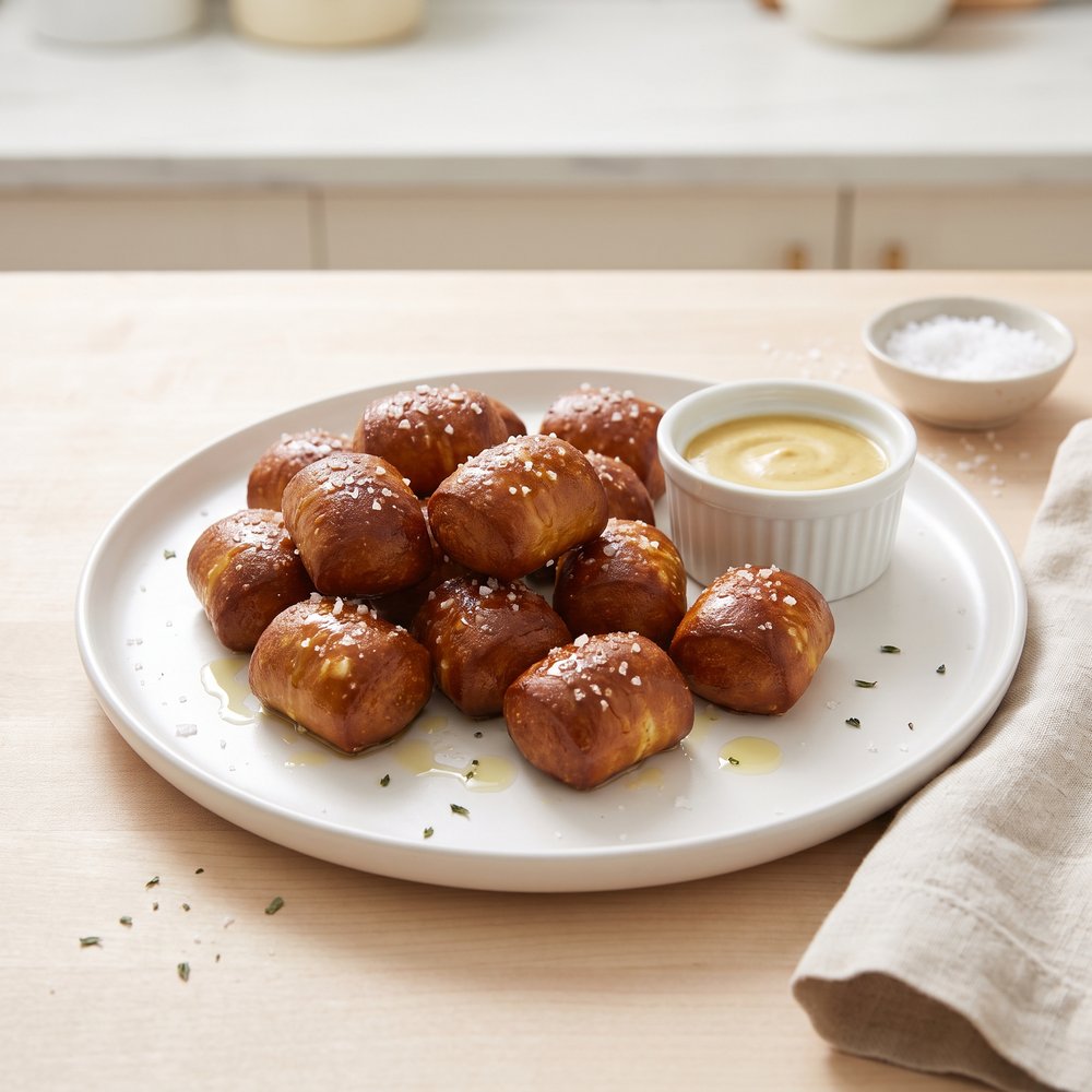 Crispy Air-Fried Pretzel Bites
