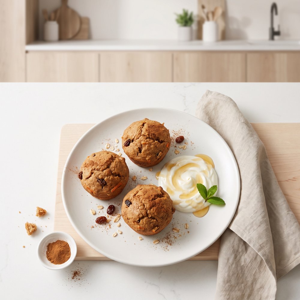 Whole Wheat Carrot-Raisin Muffins