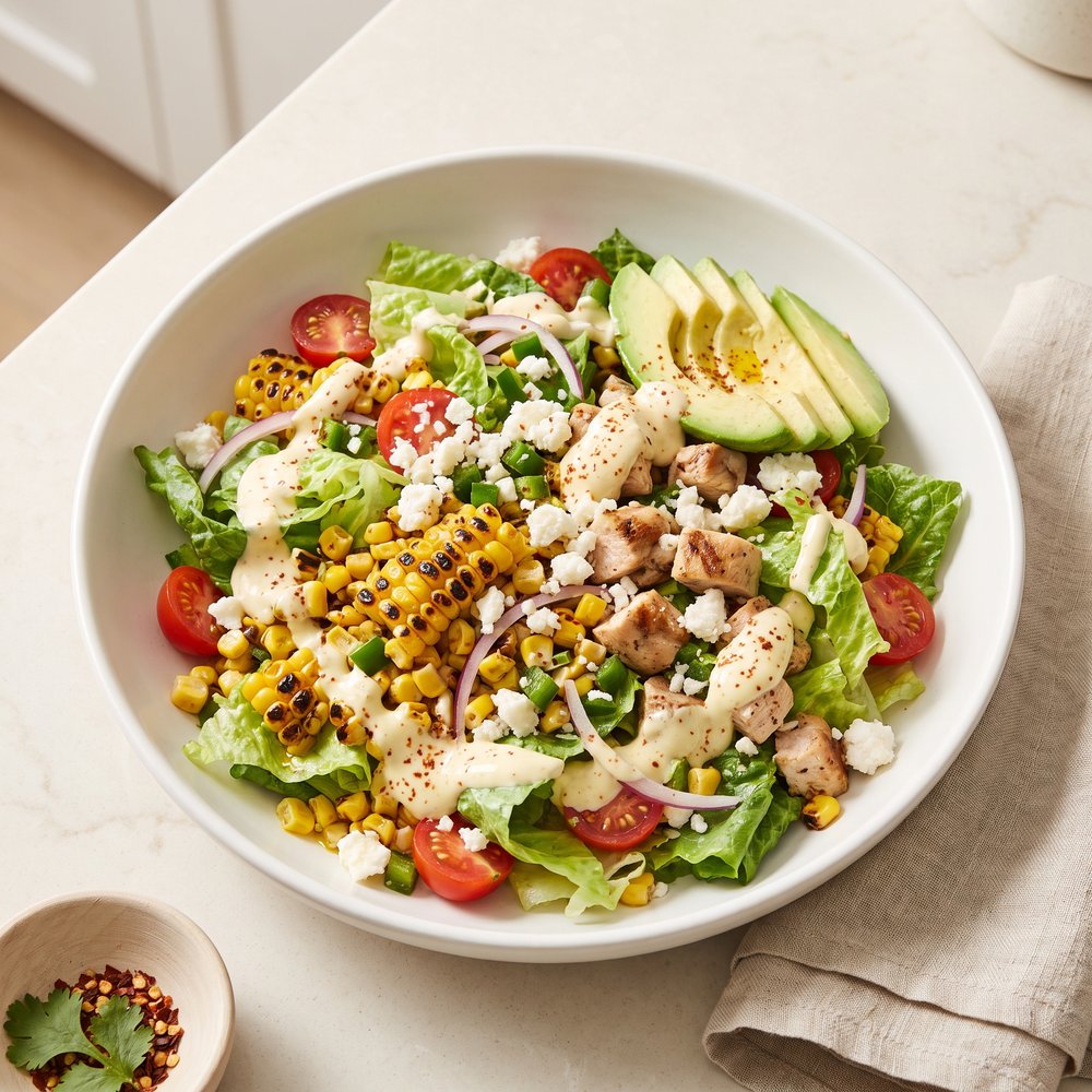 Mexican Street Corn Chopped Salad with Chicken