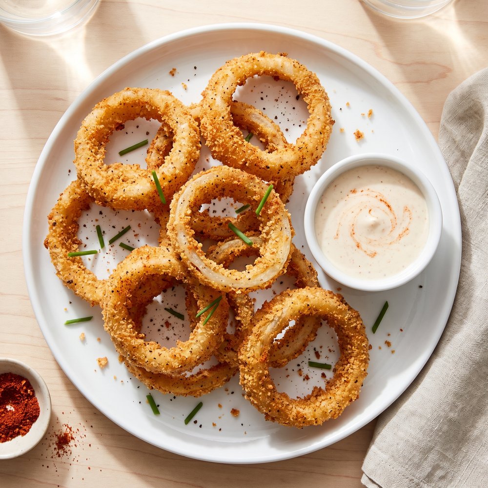 Crisp Baked Onion Rings