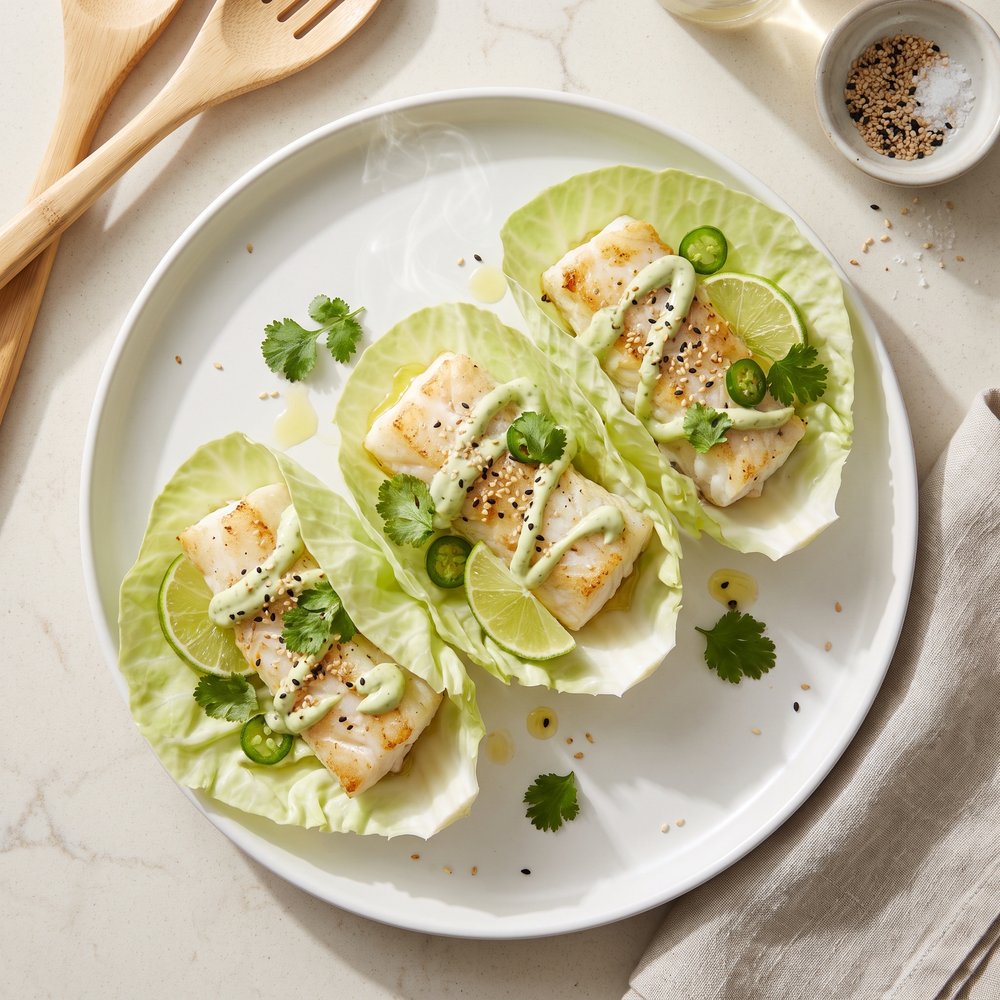 Cabbage-Wrapped Fish Tacos