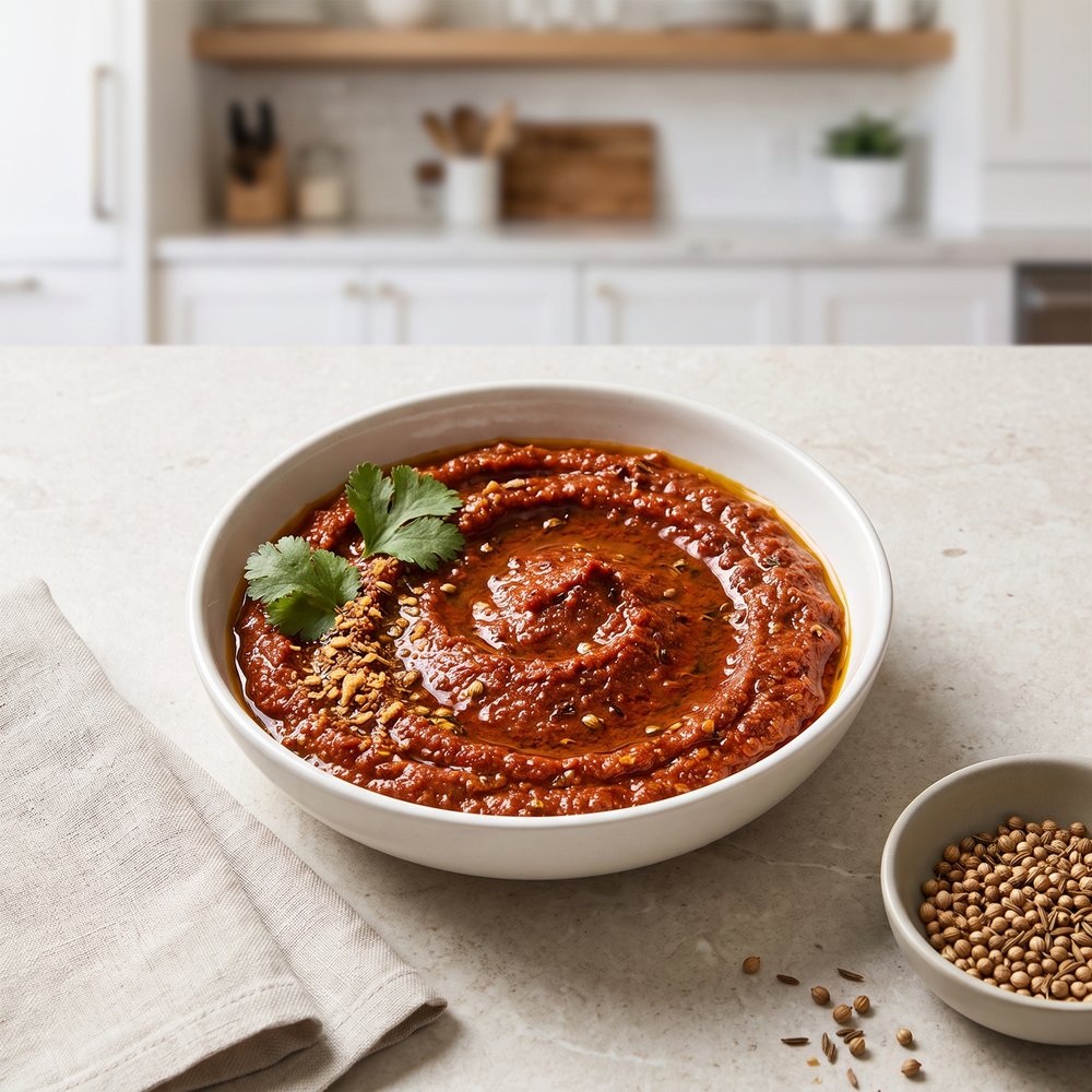 Tunisian-Style Harissa Chili Paste