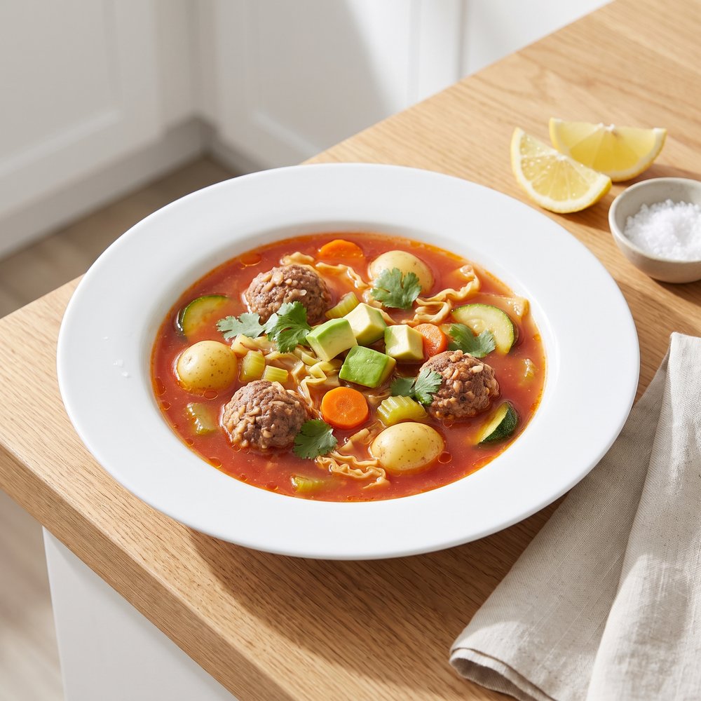 Mama’s Classic Albondigas Meatball Soup